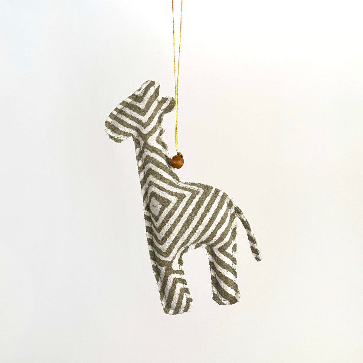 Handmade Batik Safari Animal Christmas Ornaments – Set of 4, photo 7 of 7