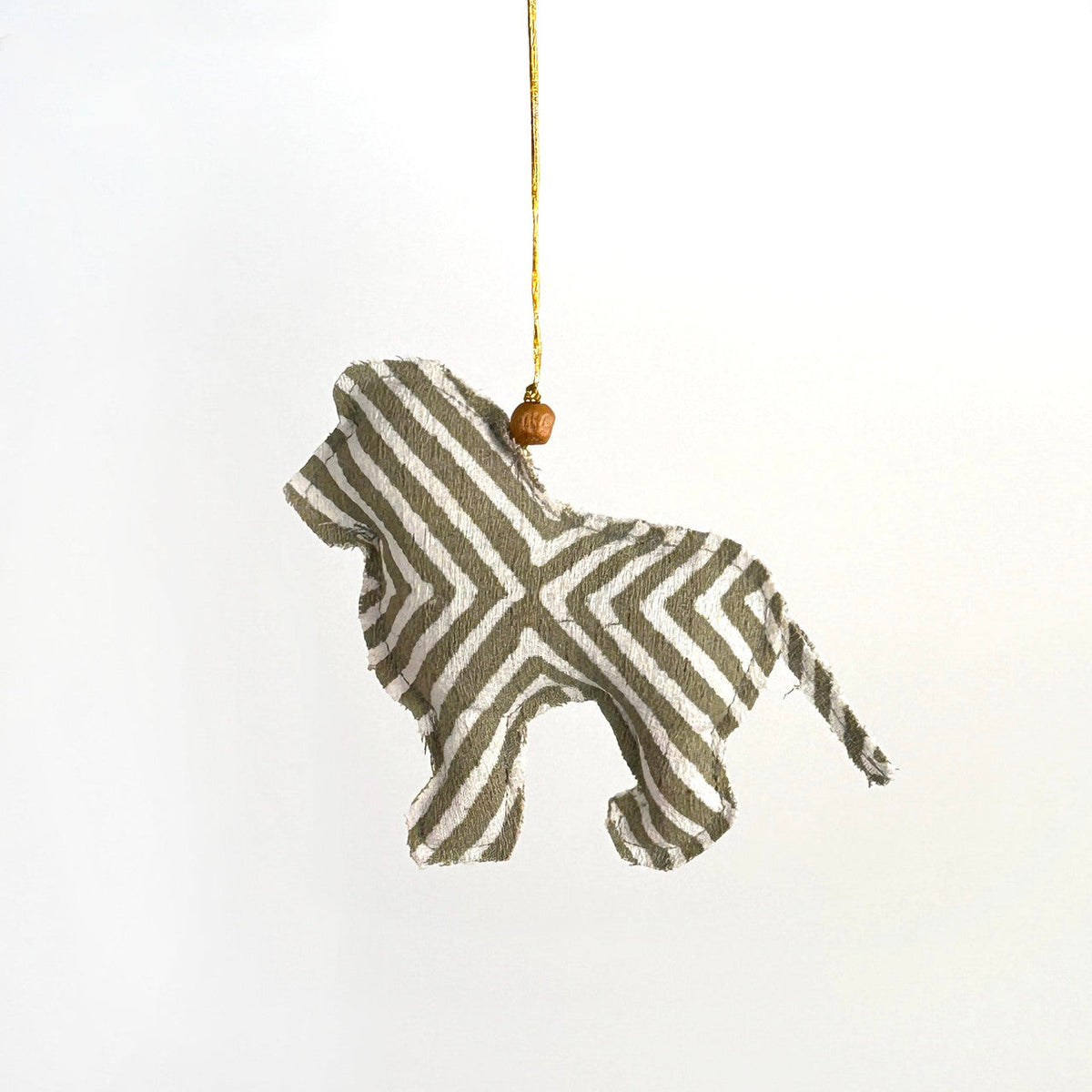 Handmade Batik Safari Animal Christmas Ornaments – Set of 4, photo 5 of 7