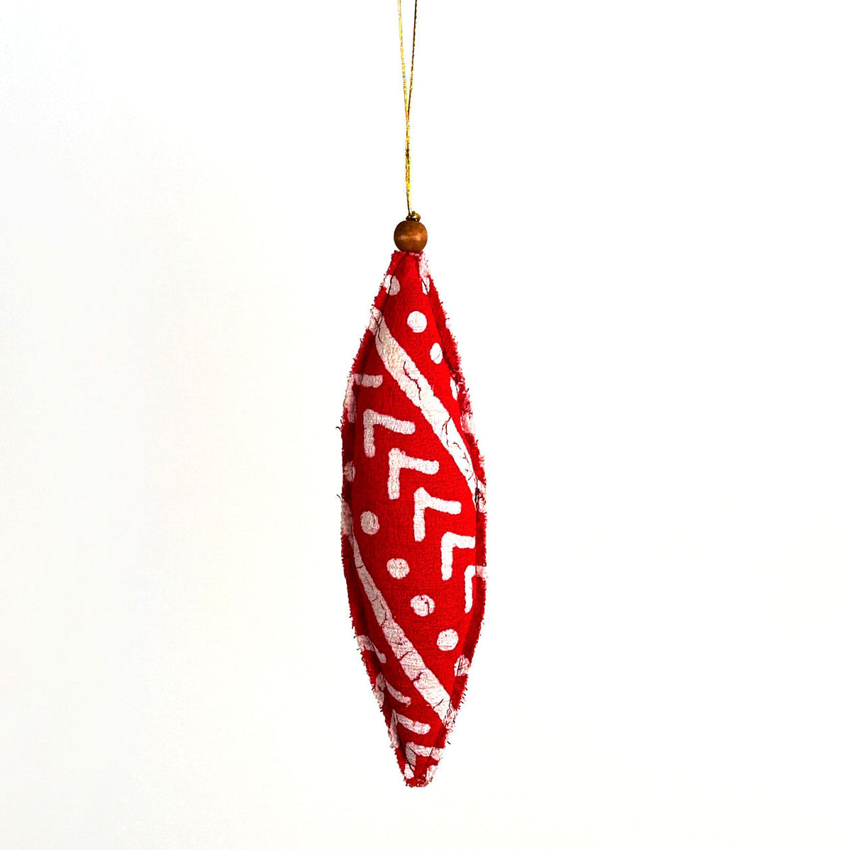 Red Finial Shaped Ornaments - Set of 4, photo 2 of 5