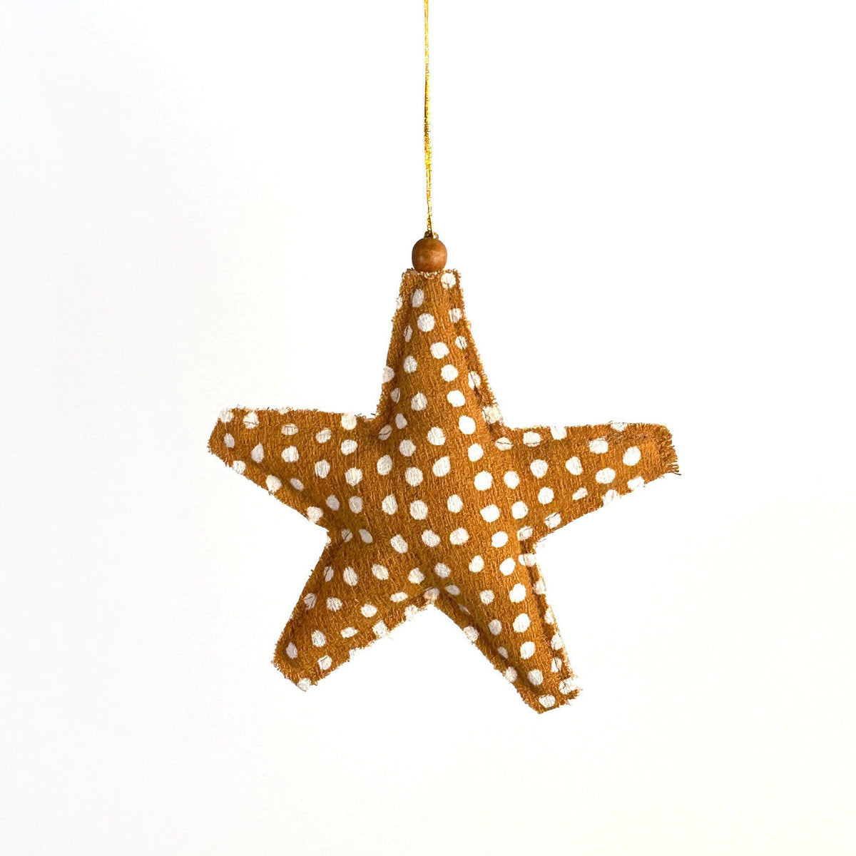 Mustard Yellow Whimsical Ornaments - Set of 4, photo 3 of 5