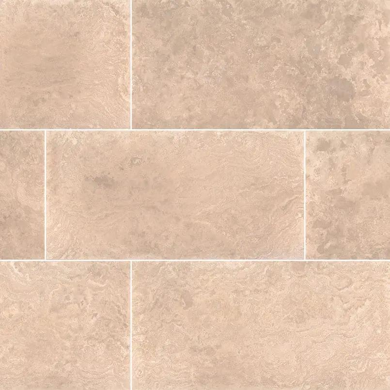 Tuscany Platinum Honed Travertine Tiles 12x24 by MSI Surfaces