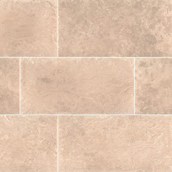 Tuscany Platinum Honed Travertine Tiles 12x24