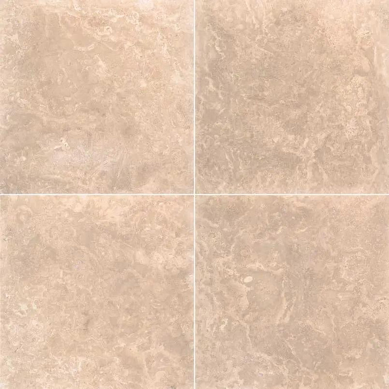 Tuscany Platinum Honed Travertine Tiles 18x18 by MSI Surfaces