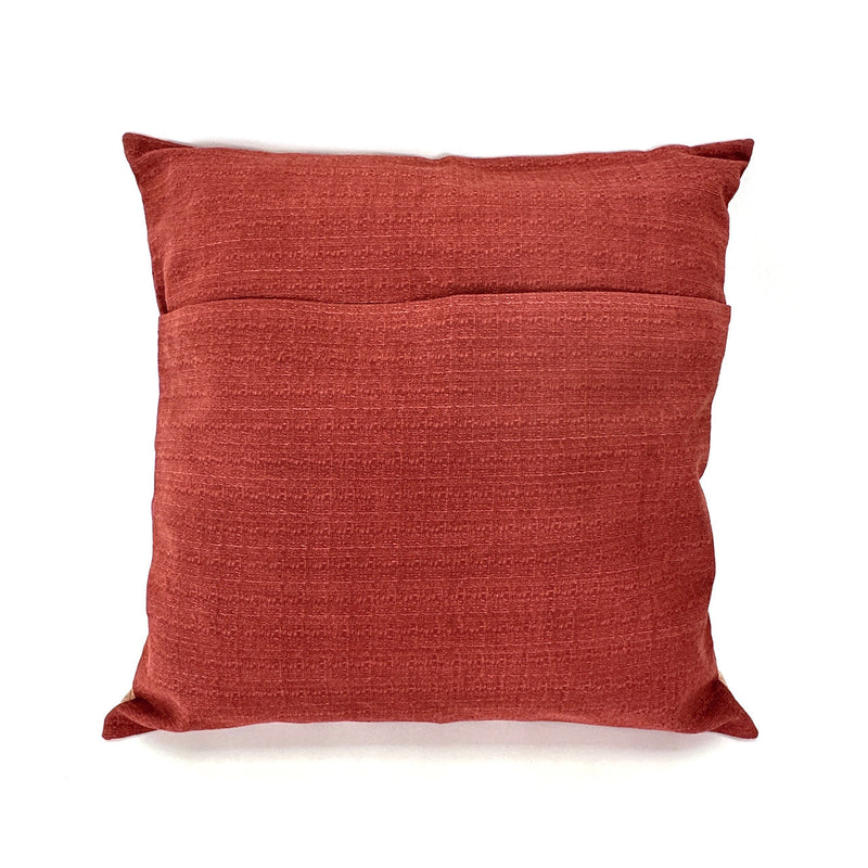 Terracotta Lines + Dots Pillow Cover, photo 4 of 4