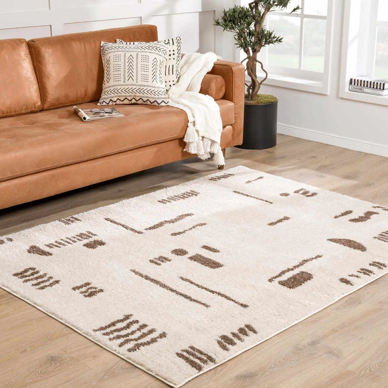 Azriel Brown Washable Area Rug by Boutique Rugs