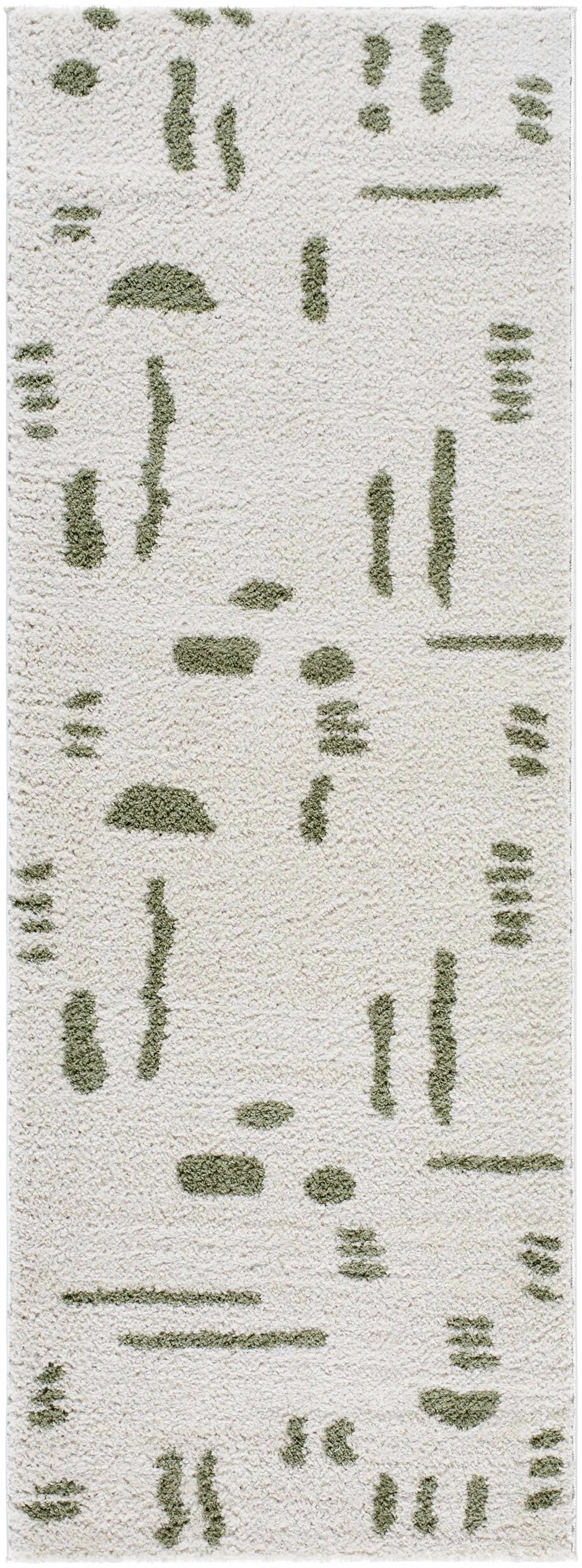 Azriel Green Washable Area Rug, photo 11 of 12