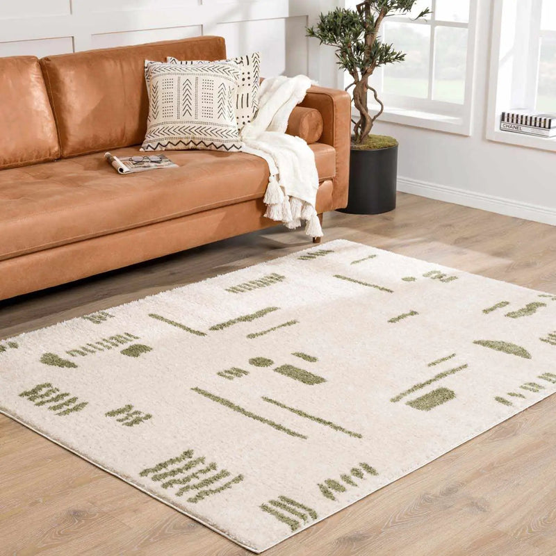 Azriel Green Washable Area Rug by Boutique Rugs