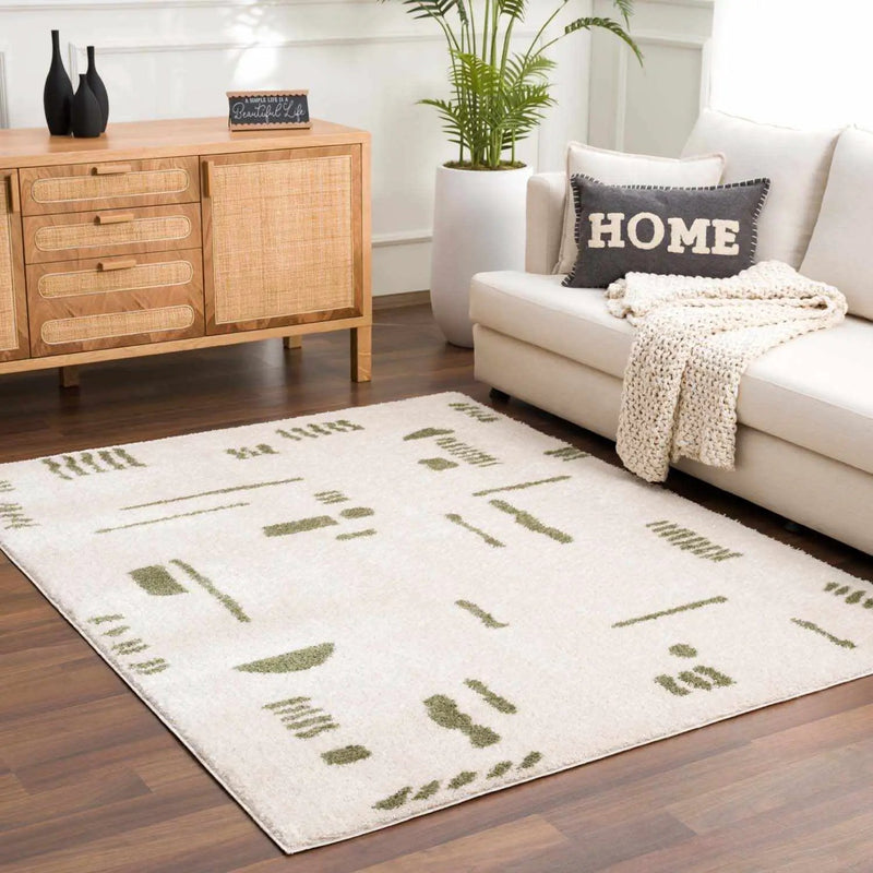 Azriel Green Washable Area Rug by Boutique Rugs