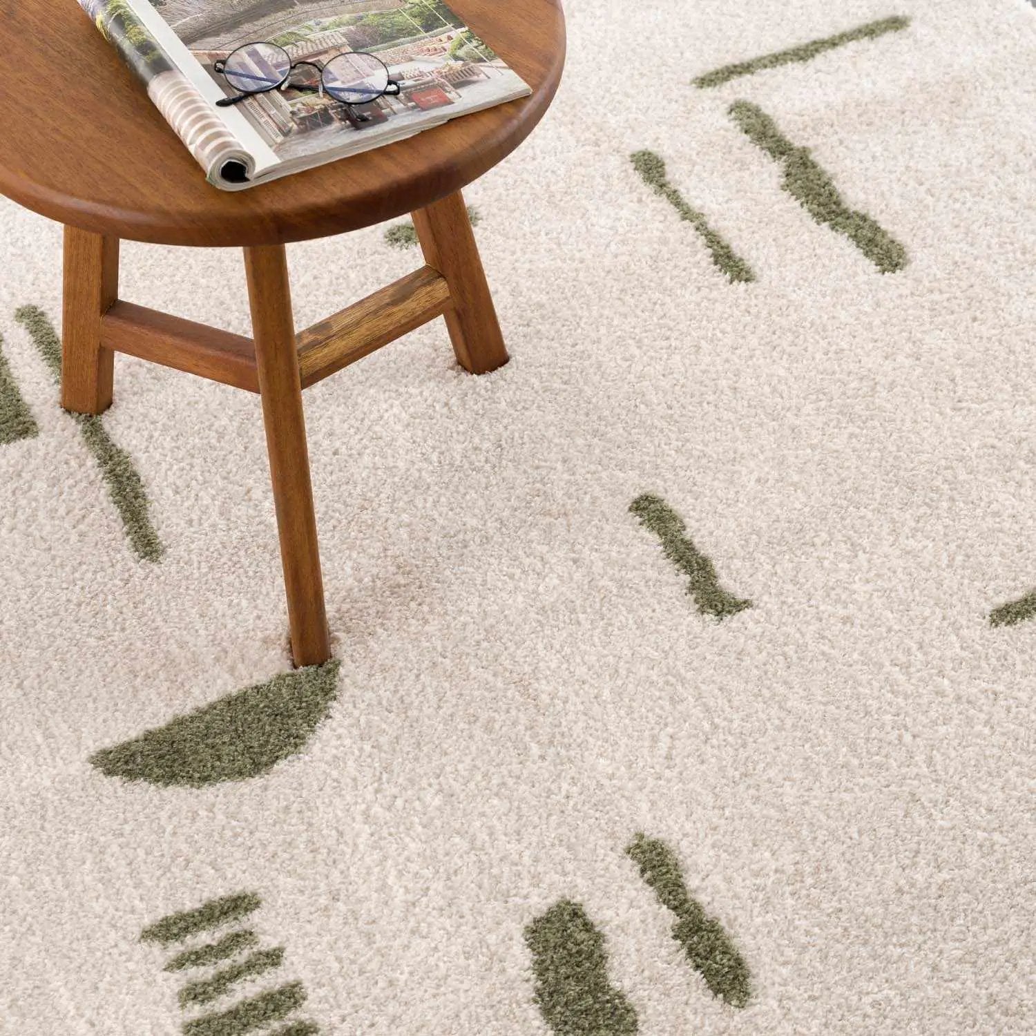 Azriel Green Washable Area Rug by Boutique Rugs