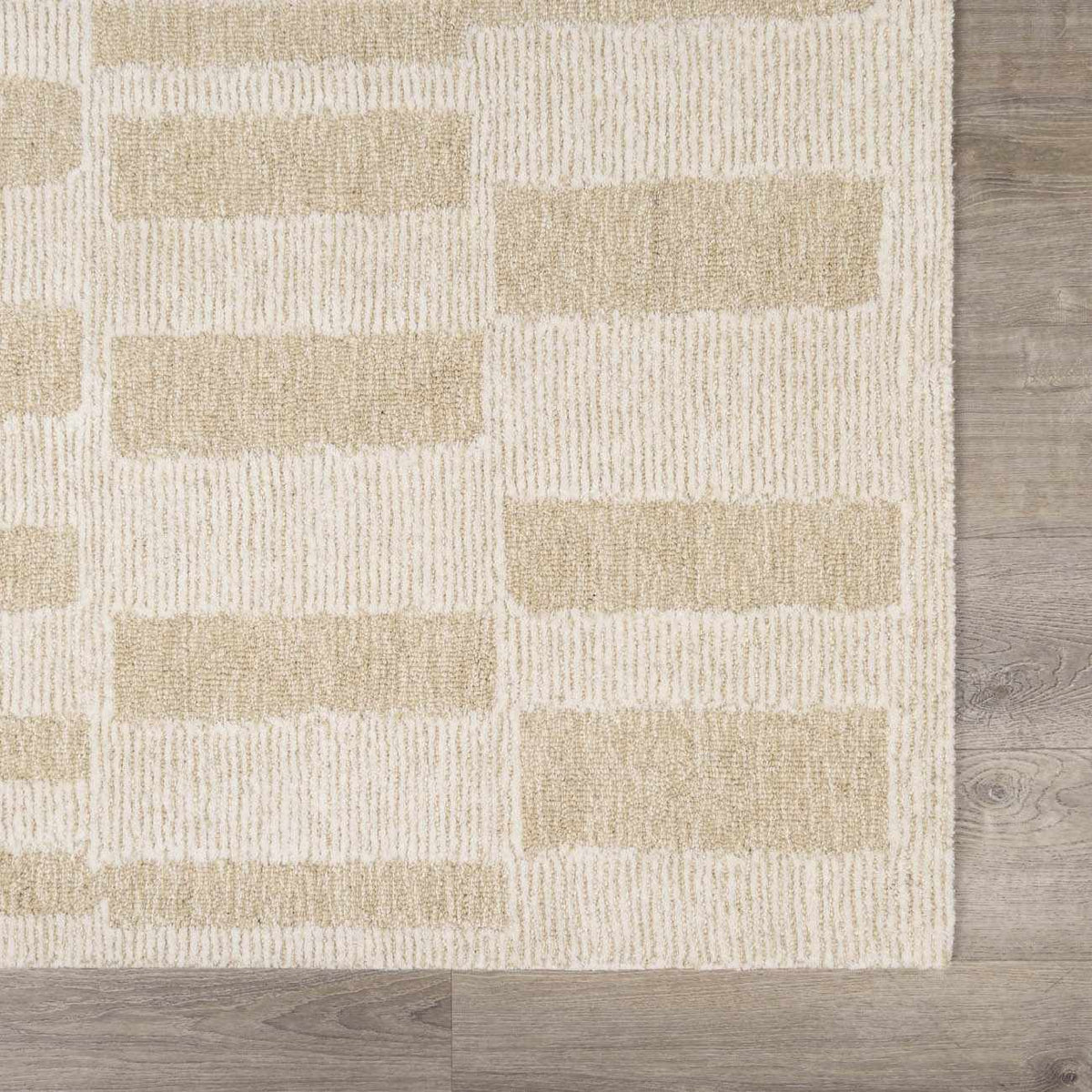 Teige Light Silver Area Rug, sample swatch