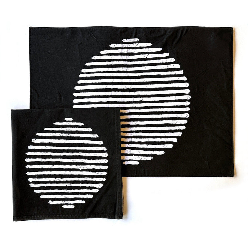 Mwedzi Black Napkins - Set of 2, photo 5 of 5