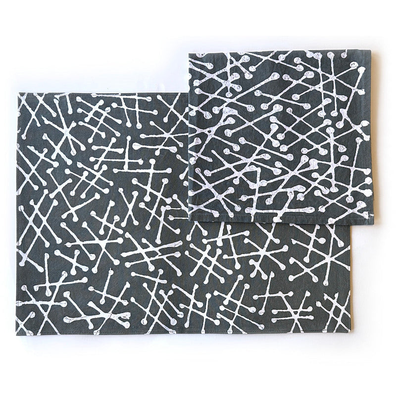 Tsvimbo Gray Placemats - Set of 2, photo 3 of 4