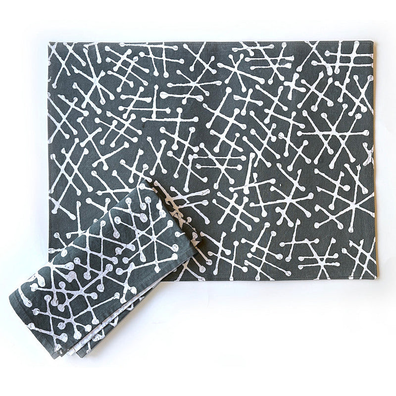 Tsvimbo Gray Placemats - Set of 2, photo 4 of 4