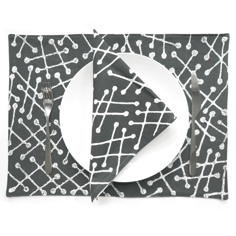 Tsvimbo Gray Placemats - Set of 2