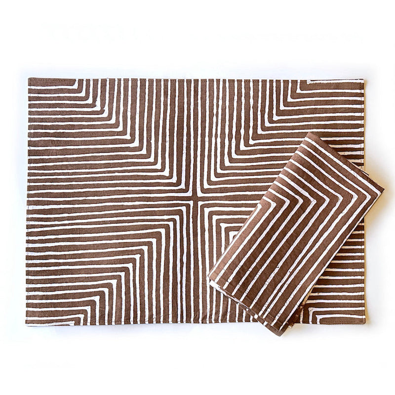 Brown Mitsetse Placemats - Set of 2, photo 4 of 4
