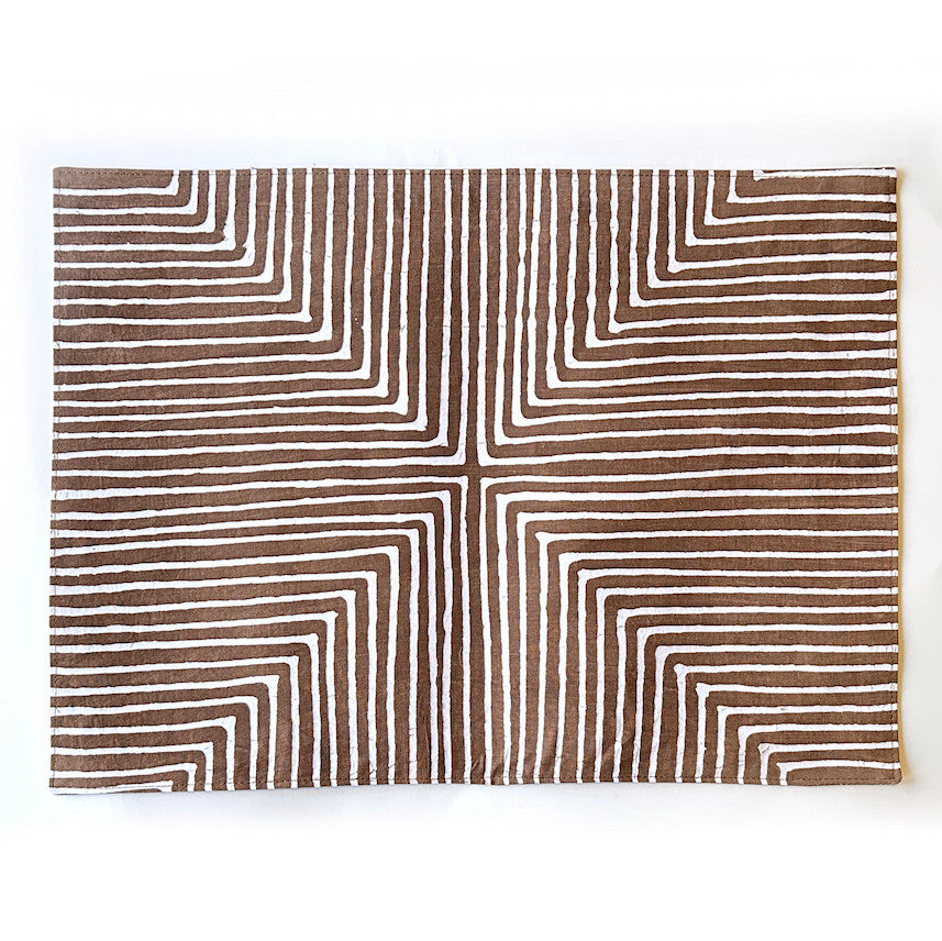 Brown Mitsetse Placemats - Set of 2, photo 2 of 4