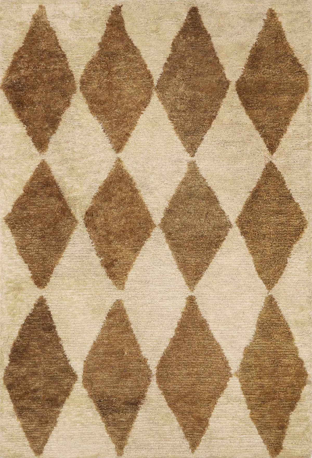 Tivka Diamond Checkered Wool Rug