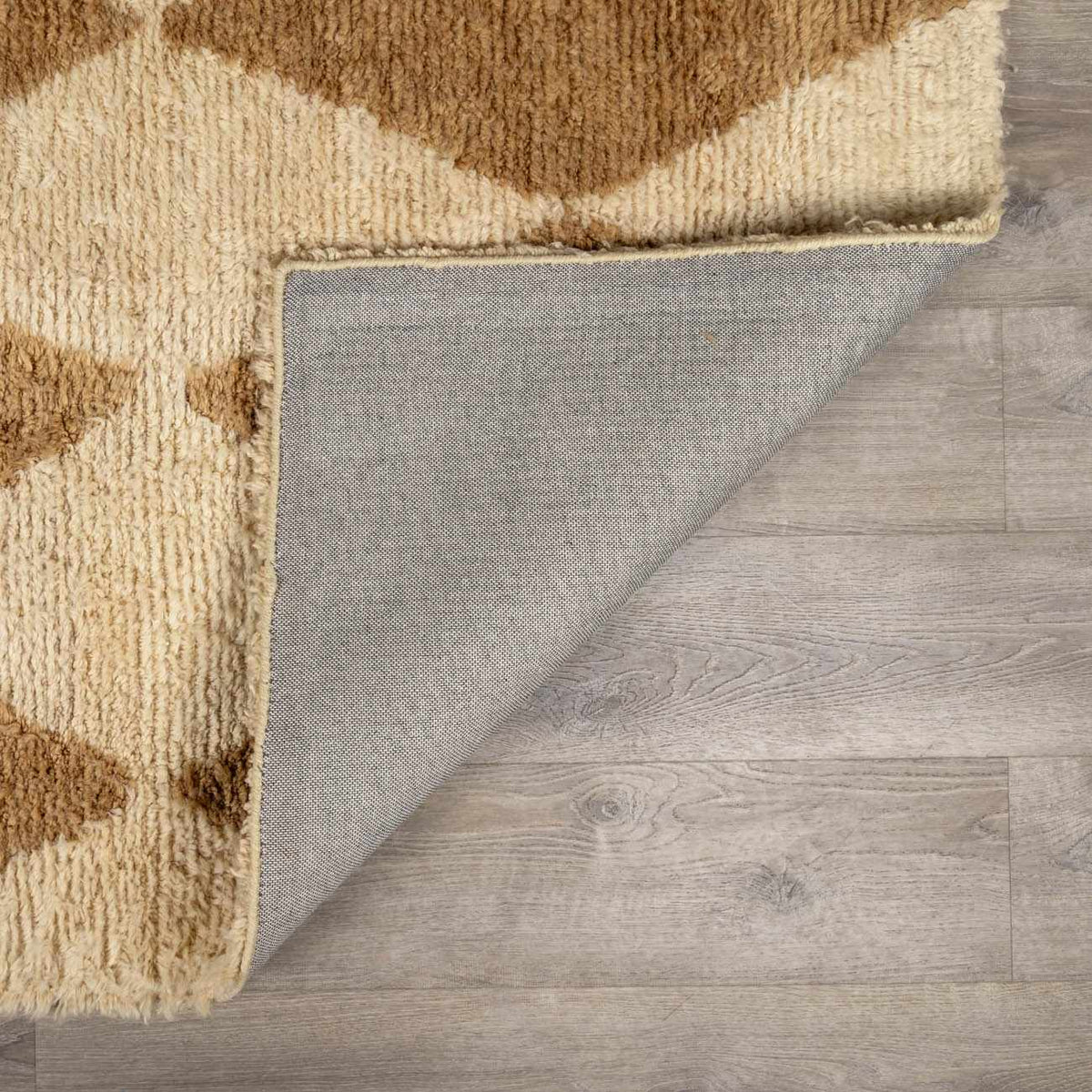 Tivka Diamond Checkered Wool Rug, photo 6 of 17
