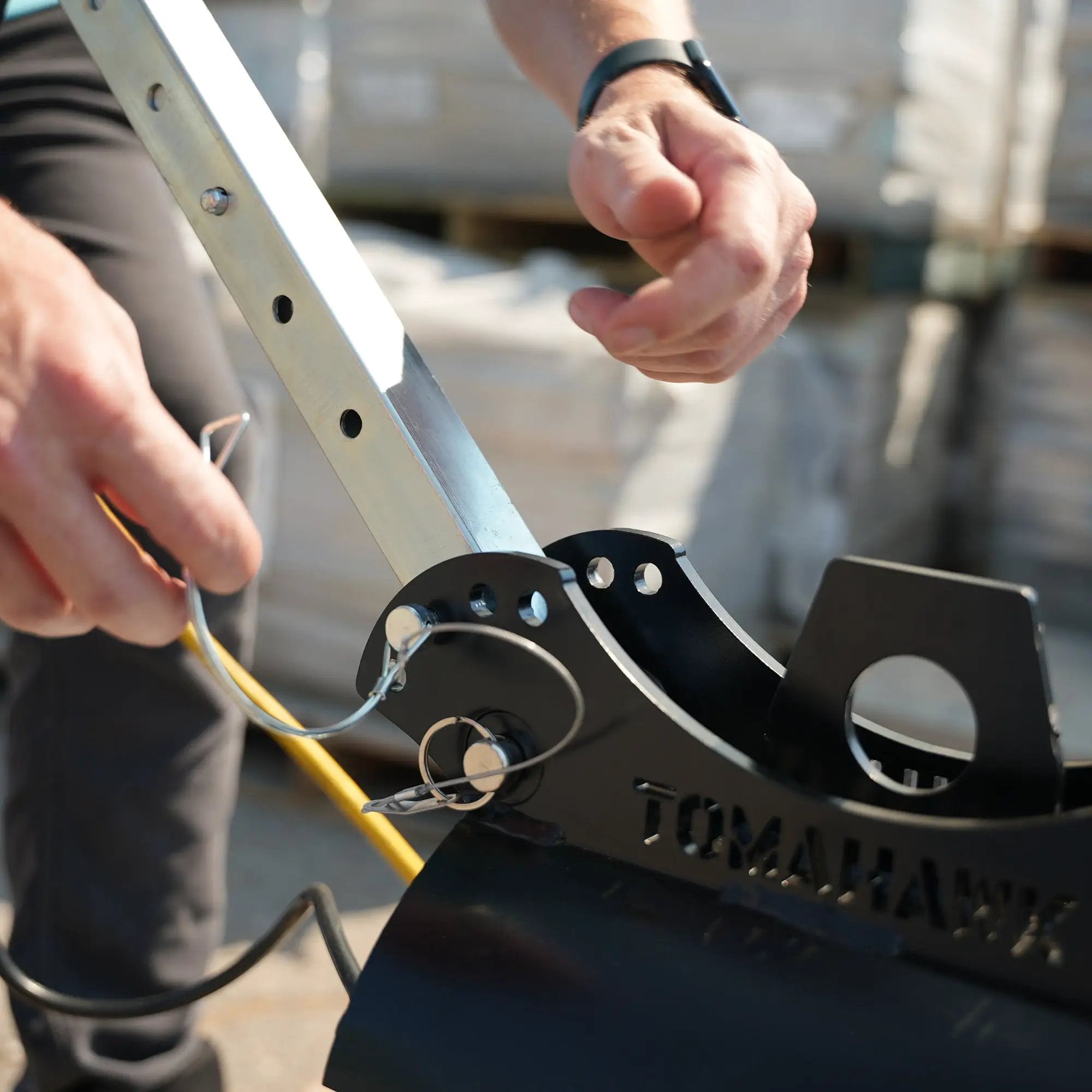Tomahawk 440 lb Electric Paver Slab Vacuum Lifter 1200W for Hardscaping, Concrete, and Stone Placement by Tomahawk Power