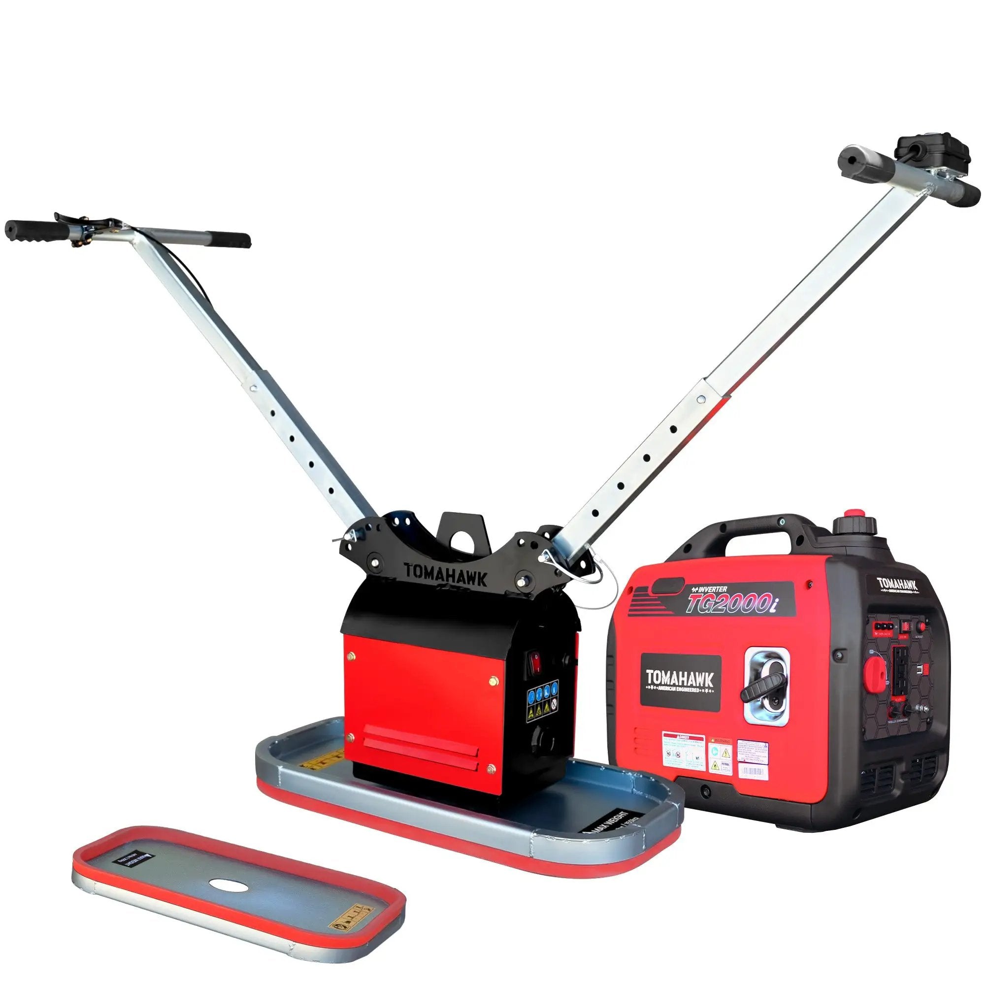 Tomahawk 440 lb Electric Paver Slab Vacuum Lifter 1200W for Hardscaping, Concrete, and Stone Placement by Tomahawk Power