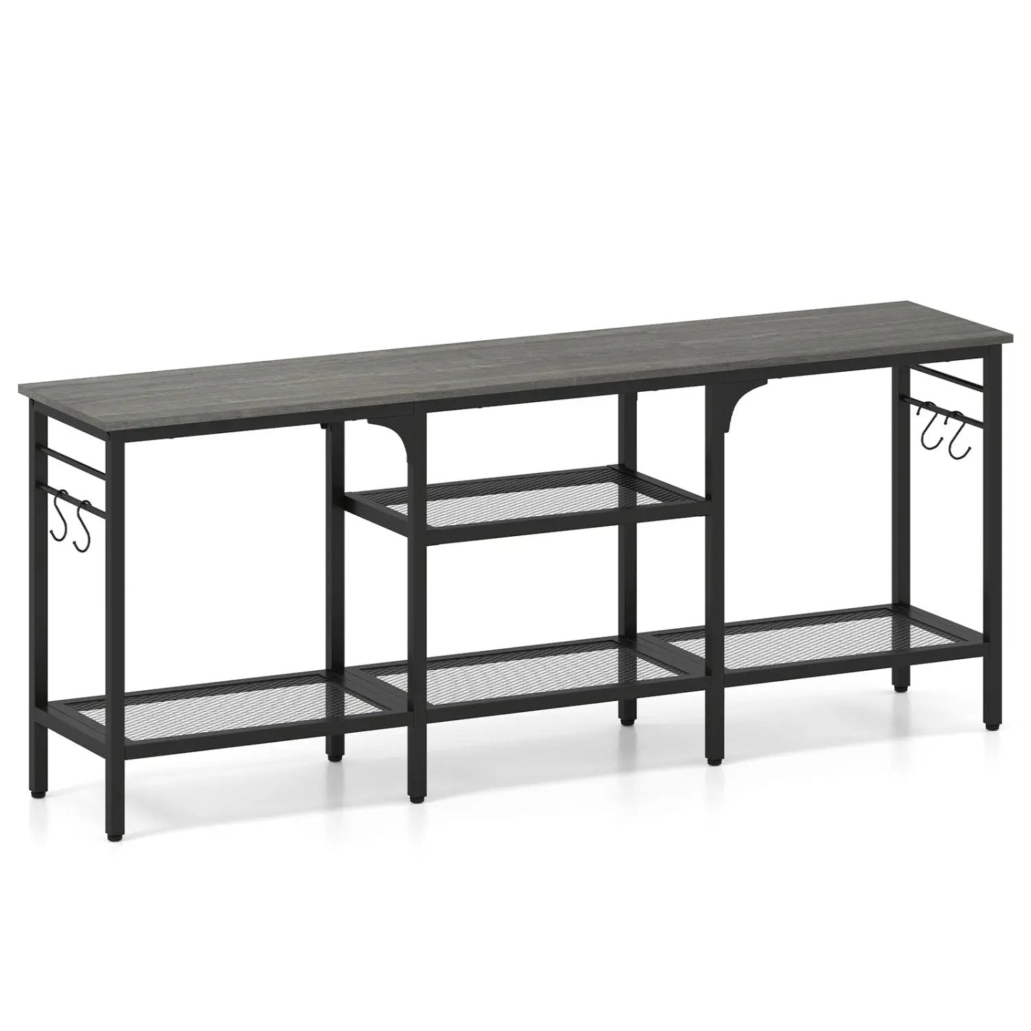 TV Stand for TVs up to 65 Inch with 3-Tier Open Shelves by DirectDeals