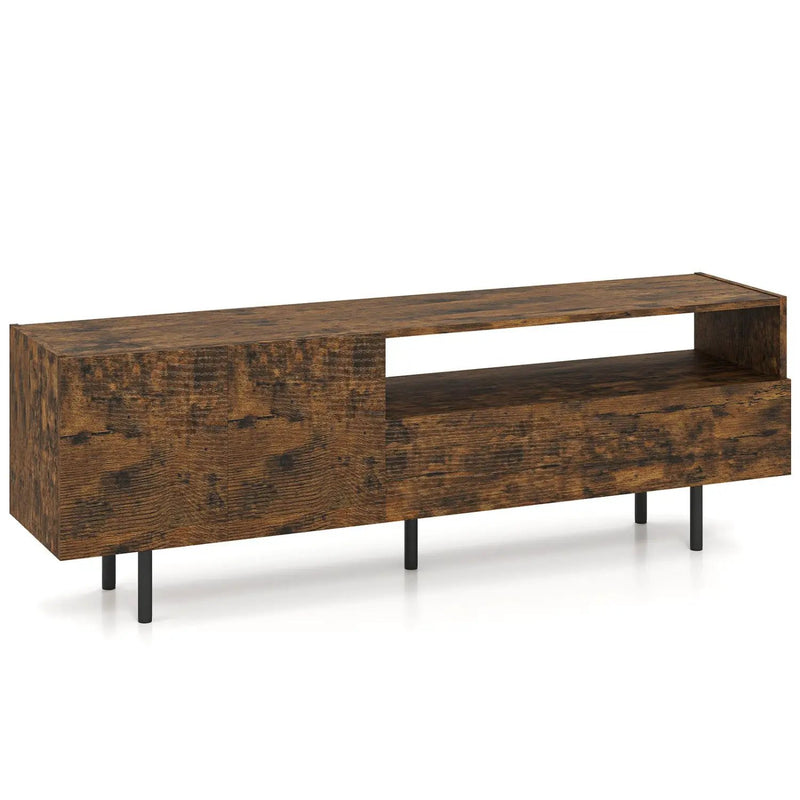 TV Stand for TVs up to 70" with Storage Cabinet and Metal Legs by DirectDeals
