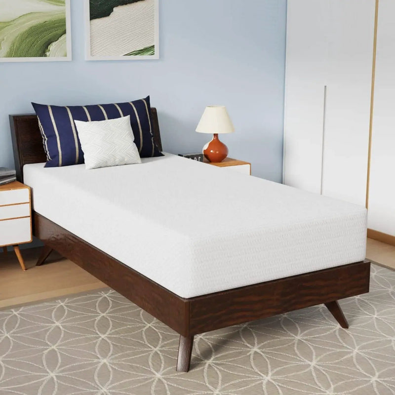 Twin size 10-inch Charcoal Infused Memory Foam Mattress with Removable Cover by HomePacific