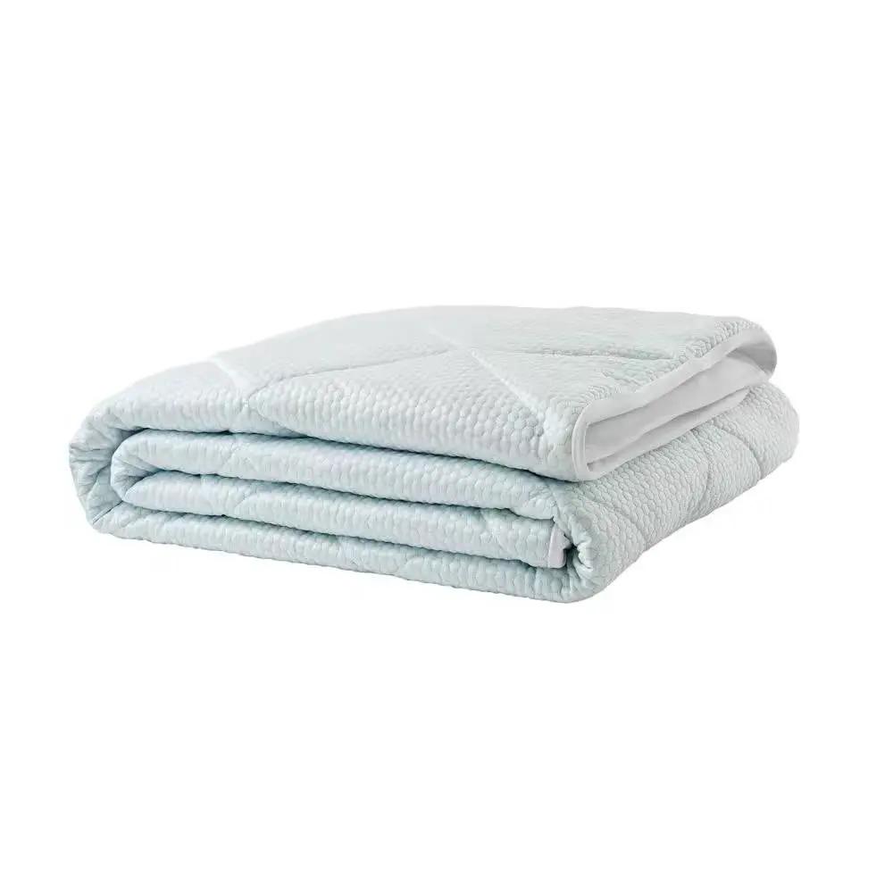 Twin size Washable Quilted Mattress Pad with Elastic Fitted Skirt by HomePacific