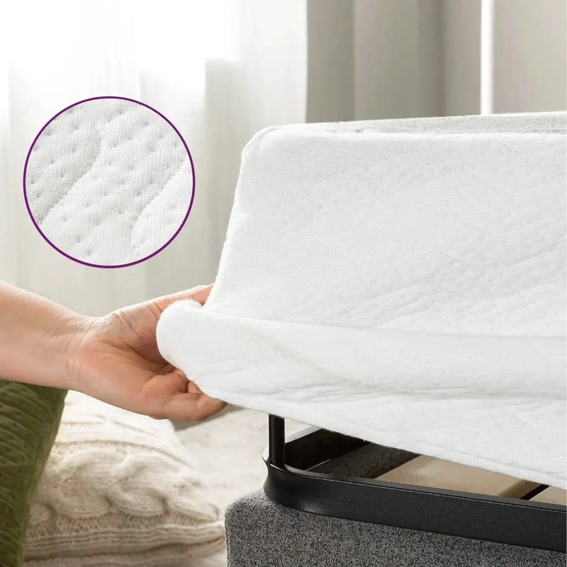 Twin size 5-inch Low Profile Metal Box Spring Mattress Foundation with Cover by HomePacific