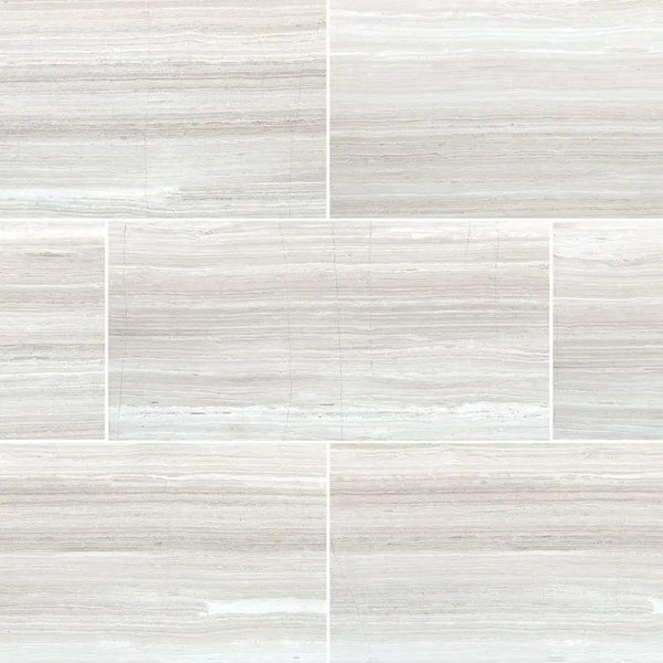 White Oak Honed Marble Tiles 12x24