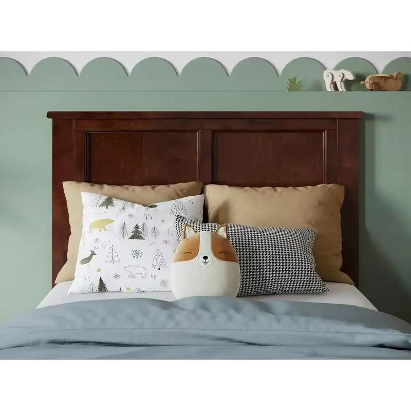 Twin size Traditional Style Headboard in Walnut Wood Finish by HomePacific