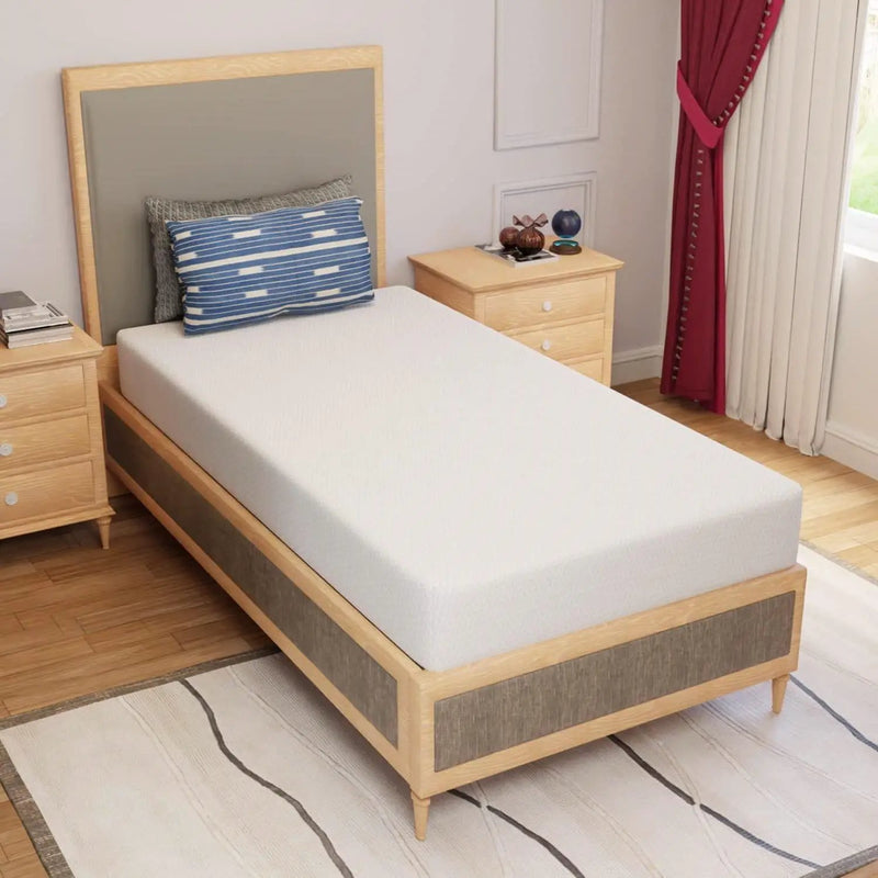 Twin size 8-inch Thick Medium Firm Cool Gel Memory Foam Mattress by HomePacific