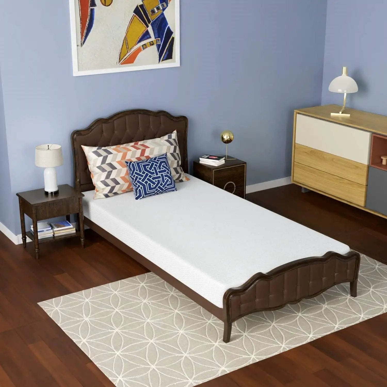 Twin size 6-inch Thick Medium Firm Cool Gel Memory Foam Mattress by HomePacific