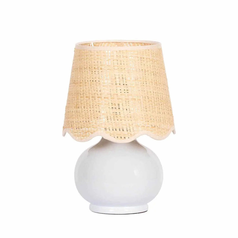 Tocae Blue Solid Ceramic Table Lamp by Boutique Rugs