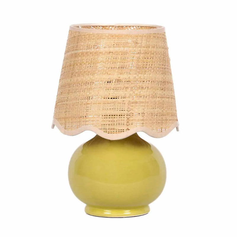 Theisseil Olive Green Table Lamp by Boutique Rugs