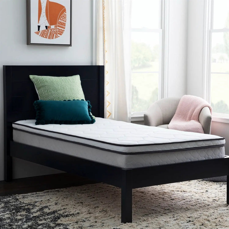 Twin XL size 8-inch Plush Memory Foam Innerspring Hybrid Mattress by HomePacific