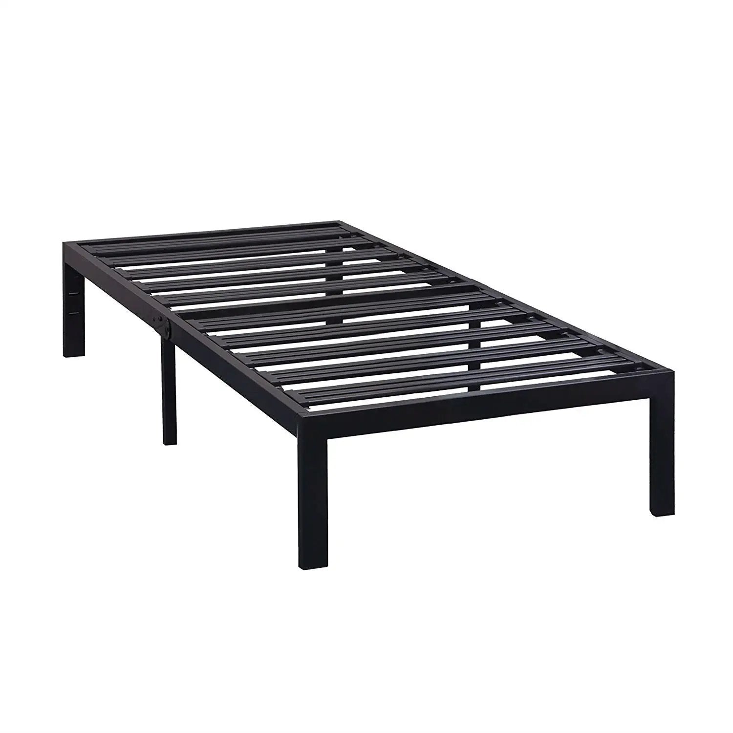 Twin XL Metal Platform Bed Frame with Heavy Duty Steel Slats by HomePacific