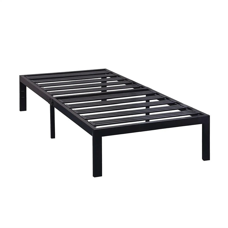 Twin XL Metal Platform Bed Frame with Heavy Duty Steel Slats by HomePacific