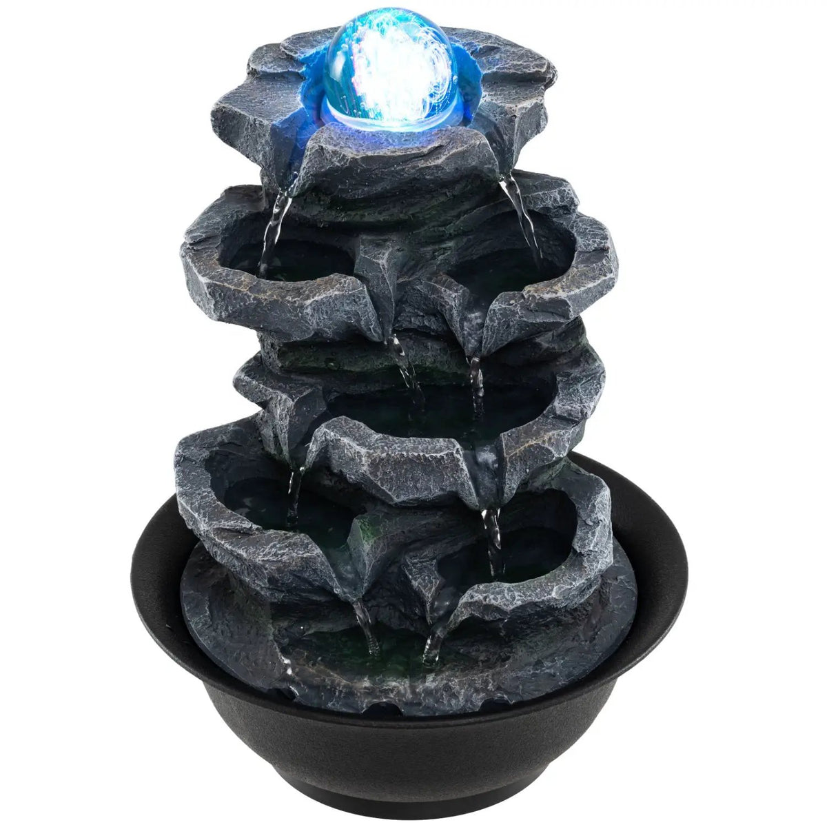 Tabletop Water Fountain with Rolling Crystal Ball and Color-Changing LED Light, photo 2 of 32