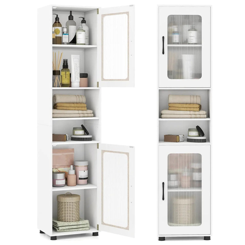 Tall Bathroom Storage Cabinet 67 Inches Freestanding Storage Organizer by DirectDeals