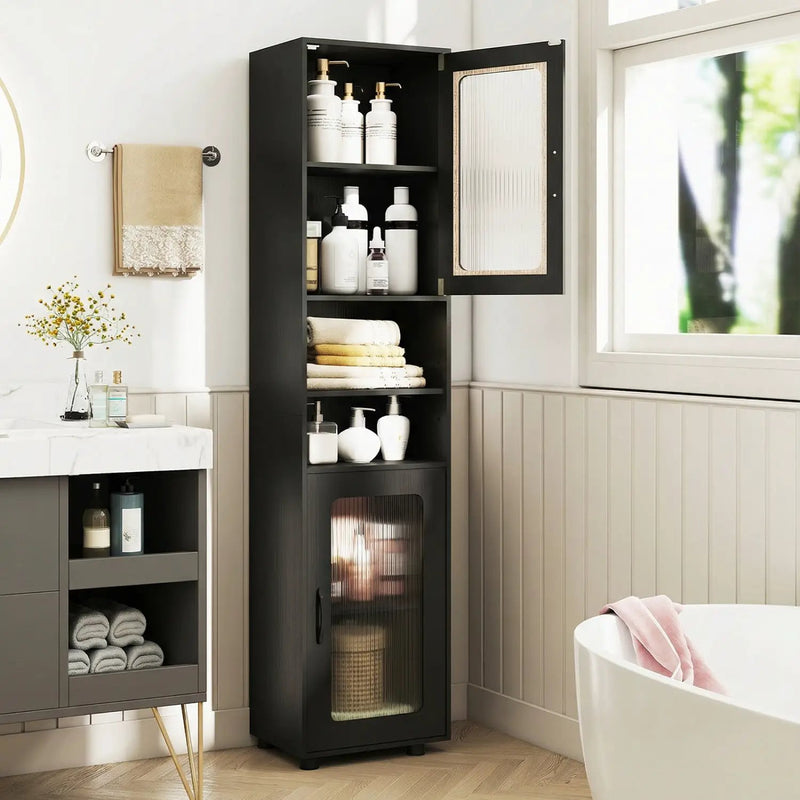 Tall Bathroom Storage Cabinet 67 Inches Freestanding Storage Organizer by DirectDeals