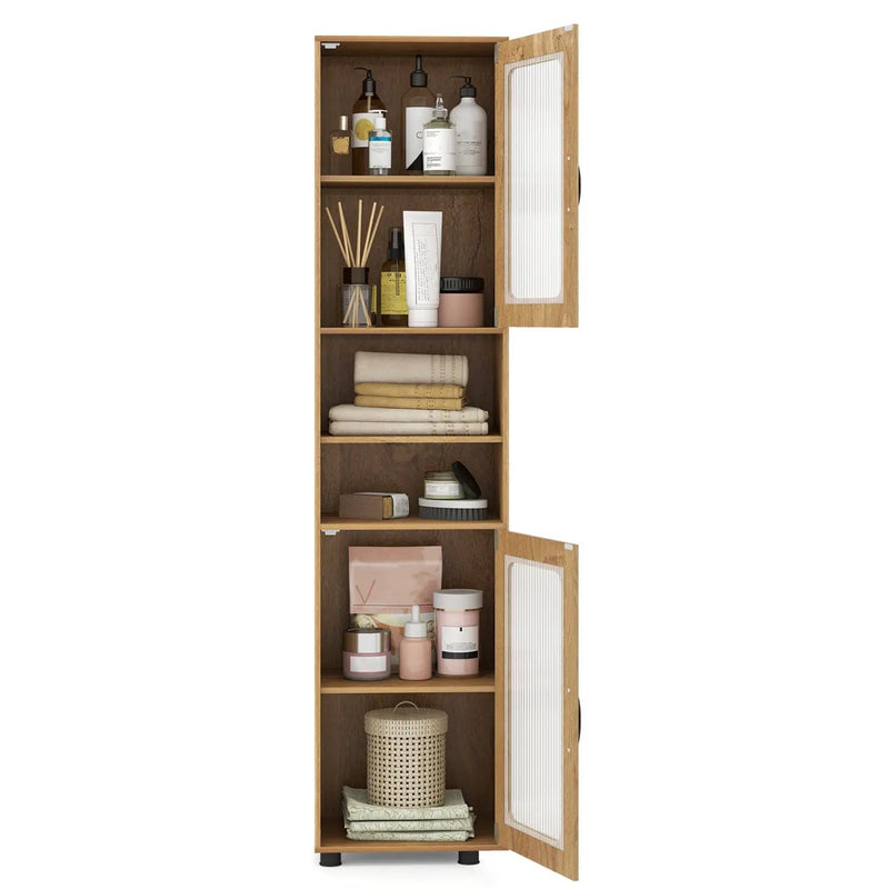 Tall Bathroom Storage Cabinet 67 Inches Freestanding Storage Organizer by DirectDeals