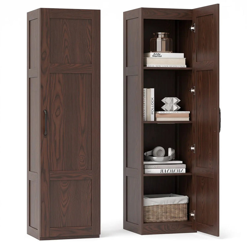 Tall Storage Cabinet with 4 Shelves - 59" Height by DirectDeals