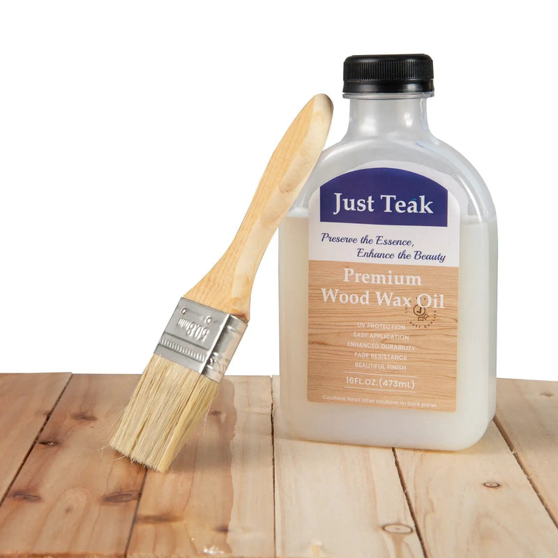 Wood Wax Oil for Outdoor and Indoor Furniture Teak Care Kit to Restore and Protect Wood by DirectDeals