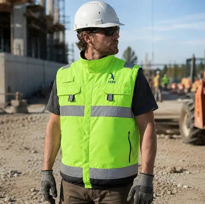 30V Battery-Powered High Vis Fan-Cooled Vest Complete Cooling System by Tomahawk Power