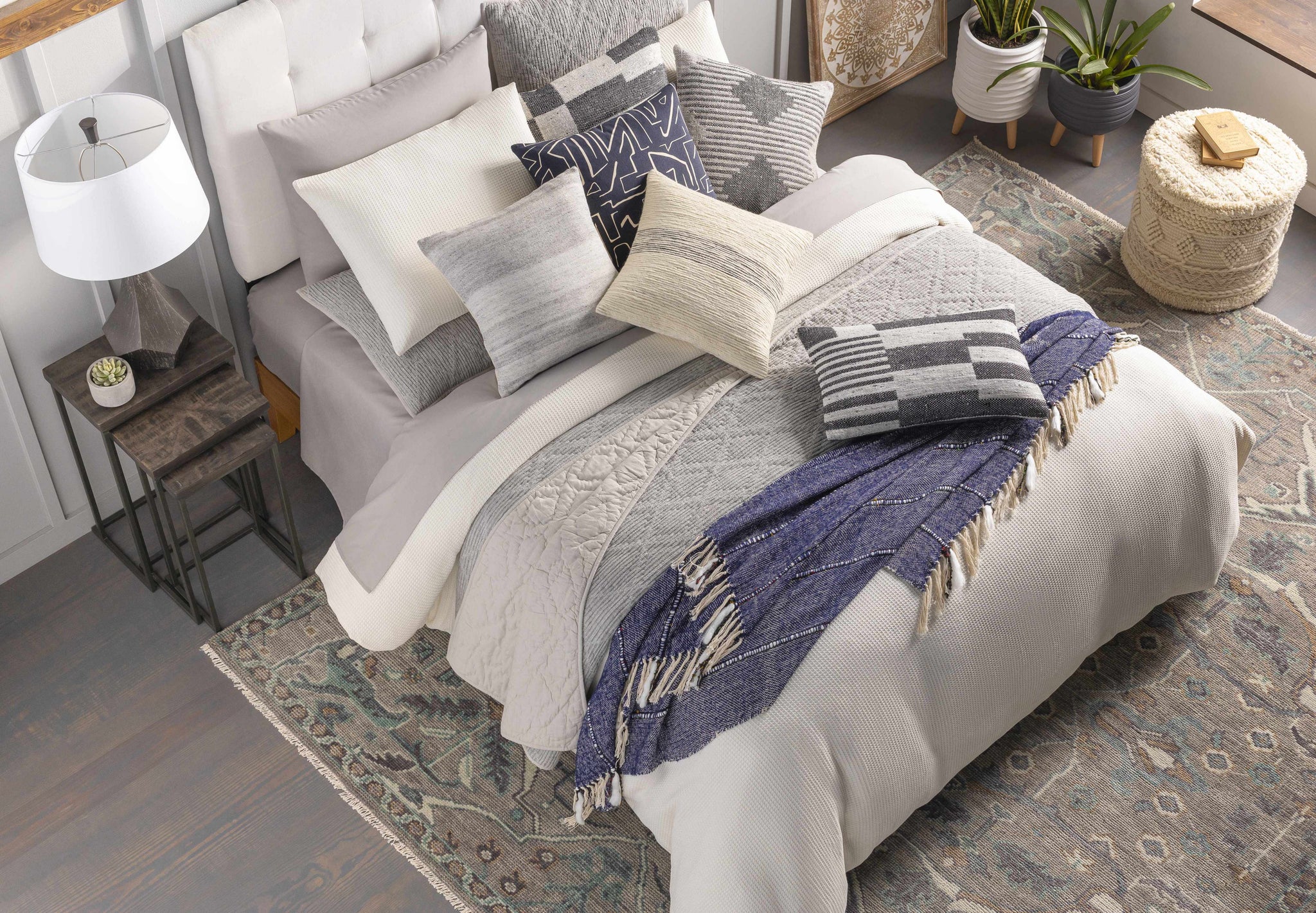 Boerne Traditional Pattern Wooden Wall Art Decor - Clearance by Boutique Rugs