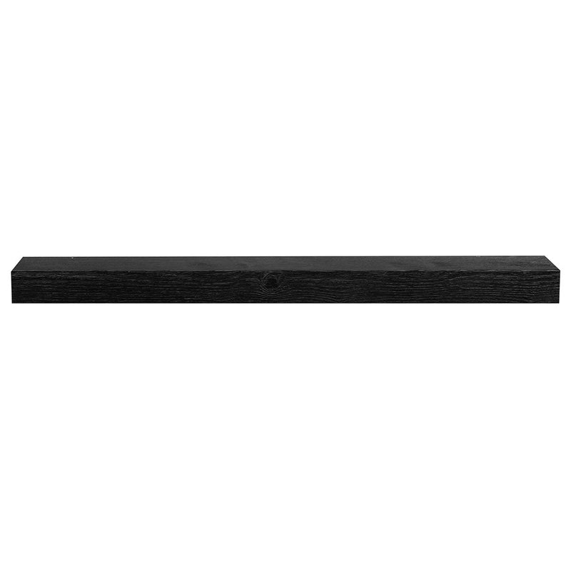 Textured Solid Floating Timber Fireplace Mantel Shelf by Dogberrycollections