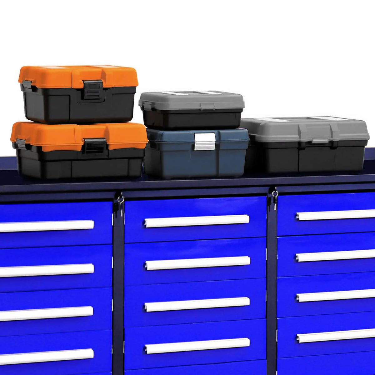 10ft 25-Drawer Storage Workbench with Wheels by Chery Industrial