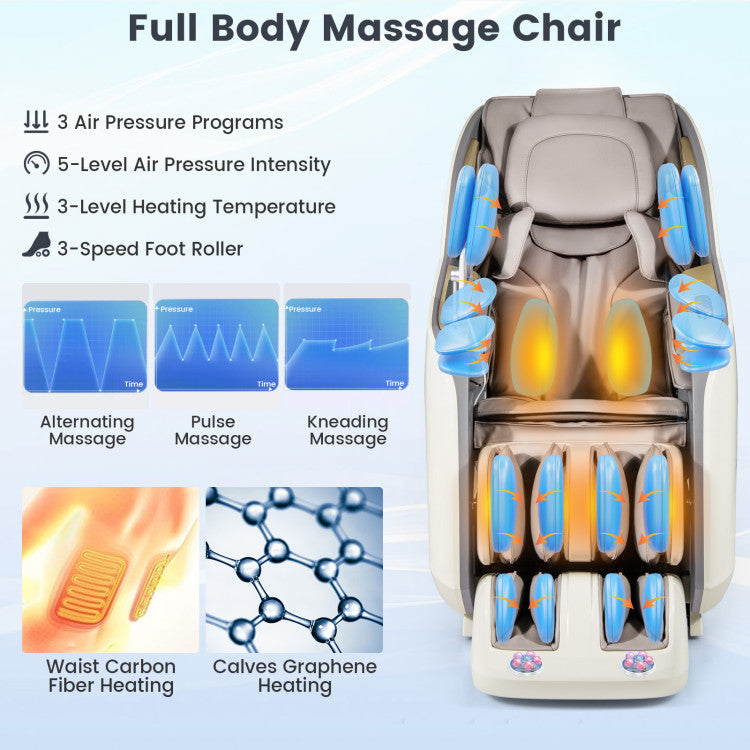 Therapy 36-New 3D Model-SL Track Massage Chair with Airbags Waist and Calves Heating Foot Rollers, photo 9 of 12