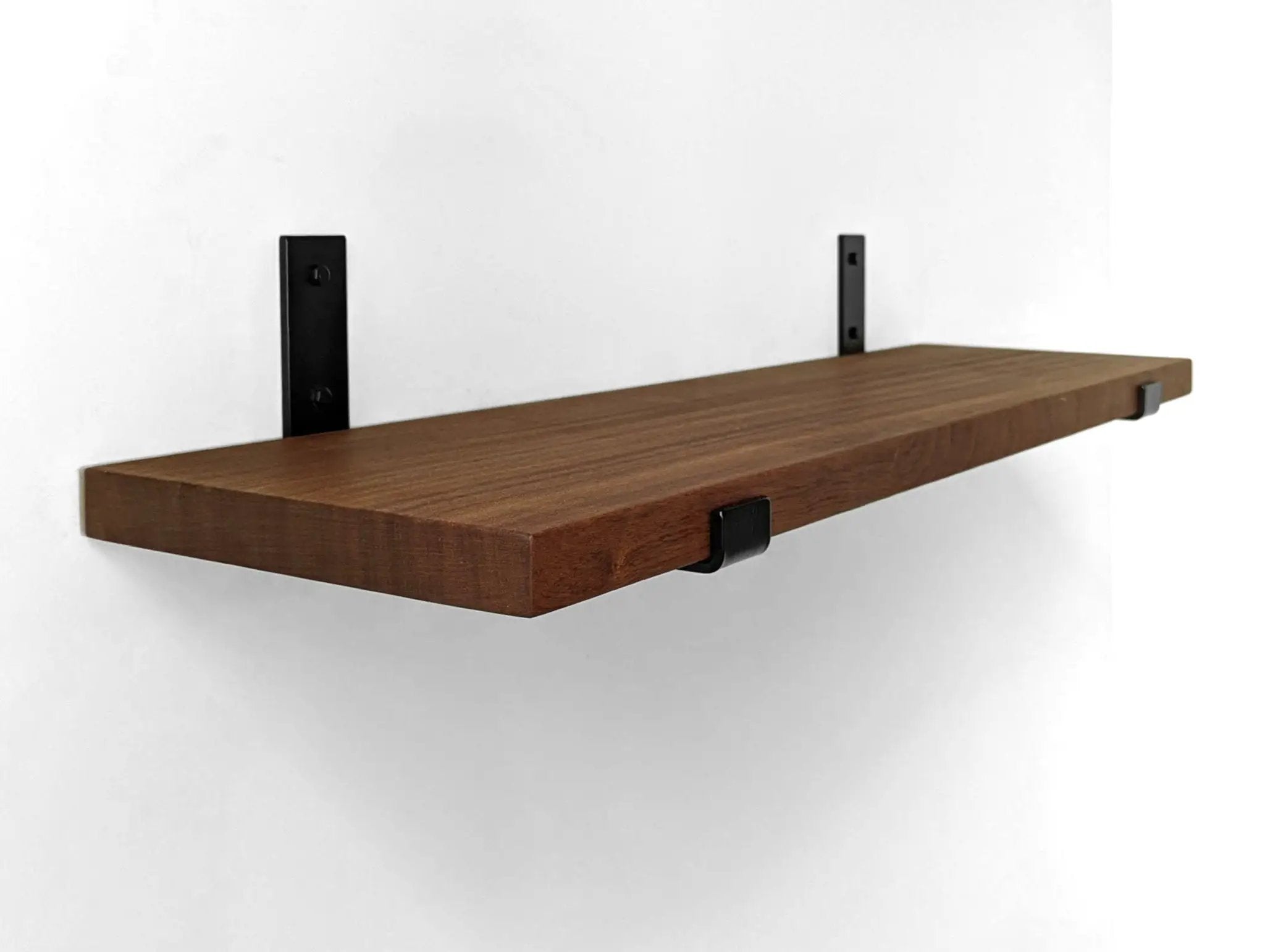 Thick Mahogany Board only (for Cascade Iron J Brackets) | Brackets fulfilled by Cascade Iron by NookWoodworking